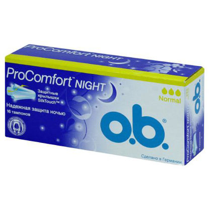Світлина Тампони жіночі гігієнічні O.B. (О.Б.) ProComfort Normal night №16
